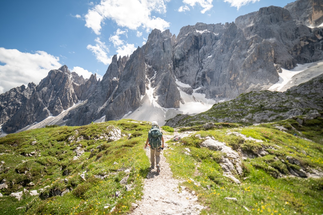 Iconic Tre Cime di Lavaredo peaks in the Dolomites summer landscape