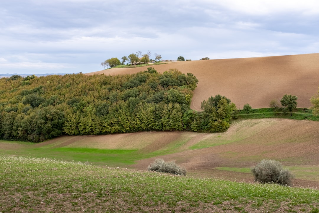 Mountain landscape and Sibillini peaks in Le Marche region
