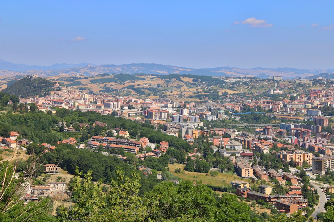 Panoramic view of Molise countryside landscape