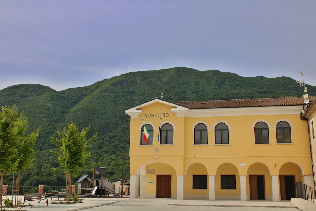 Mountain village in Molise region Italy
