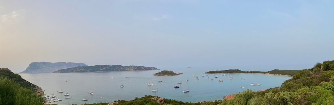 Traditional Sardinian village and mountain landscape in the Barbagia interior