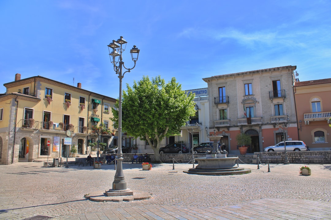 one of the squares in the town of San Marco dei Cavoti
